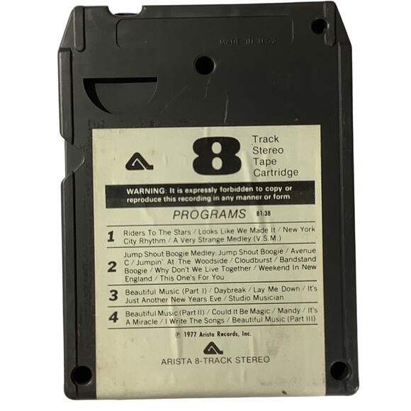 Vintage 8-Track - Barry Manilow - LIVE - 1977, Arista Records & Tapes - Picture 6 of 6